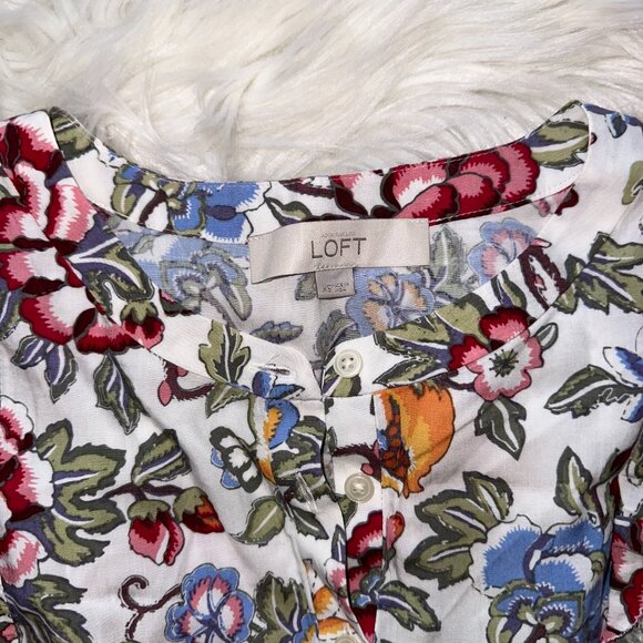 LOFT Floral Summer Dress - Picture 4 of 4